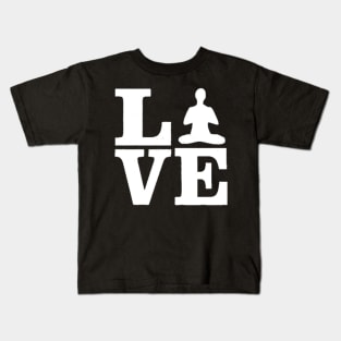 Love and Yoga shirt Kids T-Shirt